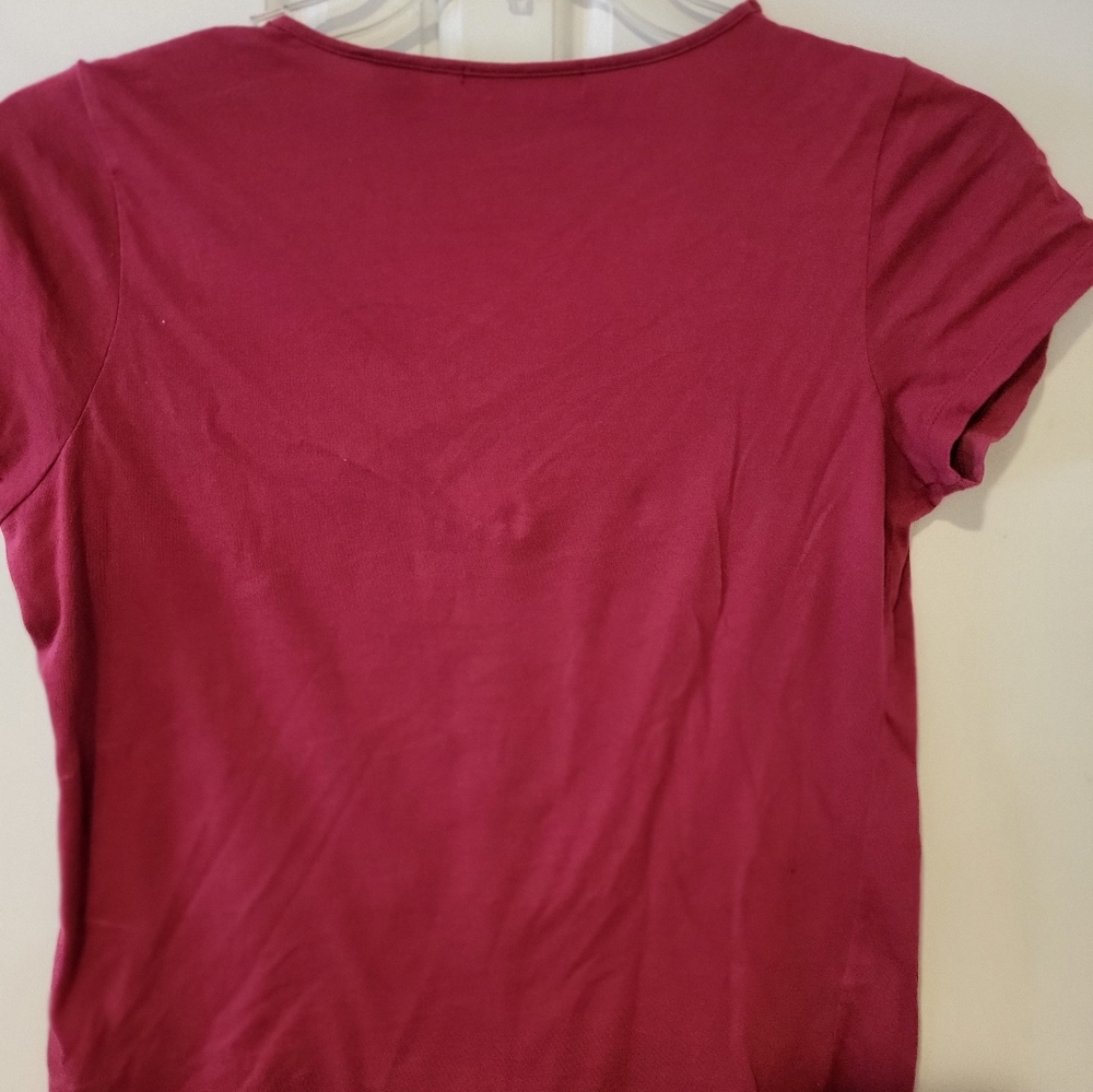 Liz Claiborne Beaded Crocheted Neckline Womens Shirt Size Small - Picture 4 of 4